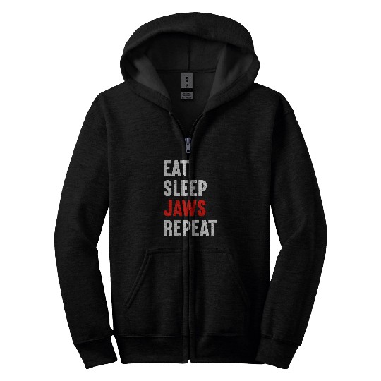 dentists Job Eat Sleep Jaws Repeat Orthodontist dentists dentistsry Zip Hoodies