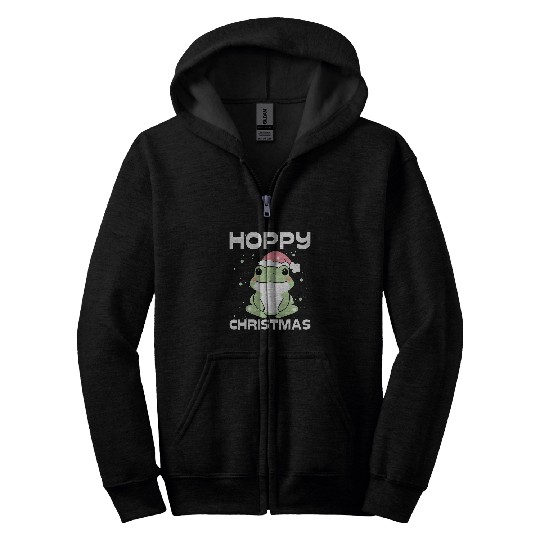 Frog Pet Christmas Merry xmass Frog Owner Amphibian Toad 8 Zip Hoodies