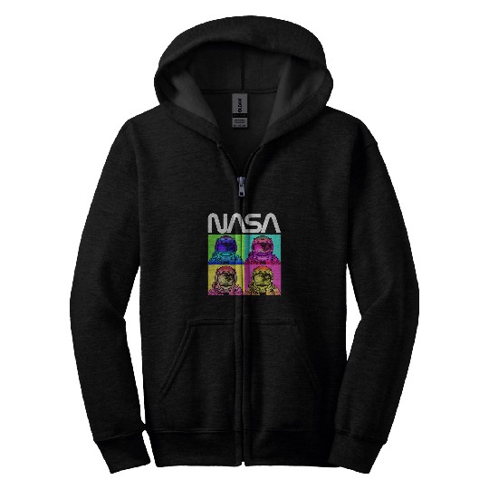 Astronaut Job NASA Astronaut Pop Art Worm Zip Hoodies