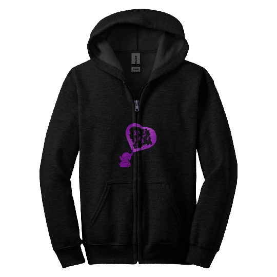 Elephant Mammal Lupus Warrior elephant lupus someone i love needs a cure Zip Hoodies