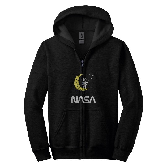 Astronaut Job NASA Astronaut Selfie Insignia Meatball Worm Zip Hoodies