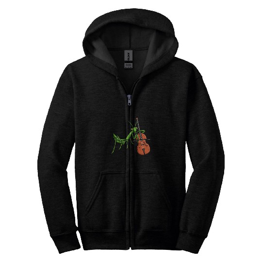 Insect Collecting Bug Catching Entomologist Violin Player Zip Hoodies