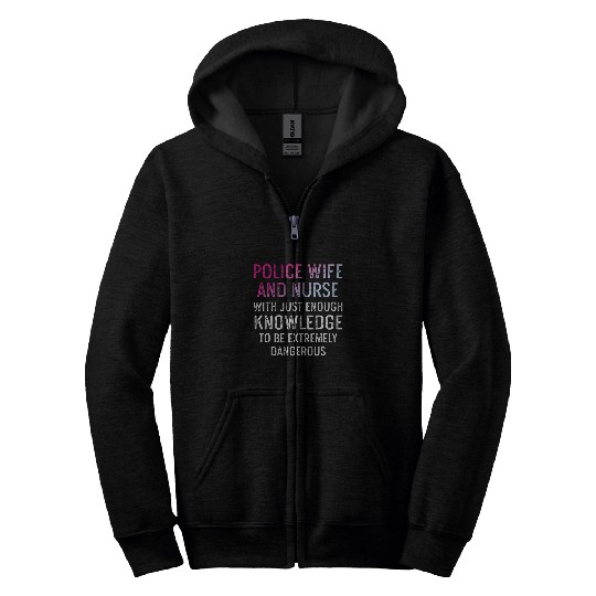 nurses Job Police Wife nurses Life RN Mom 64 Zip Hoodies