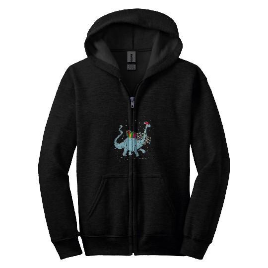 Dinosaur Pet Brontosaurus Pajamas Girls Boys Lights Zip Hoodies