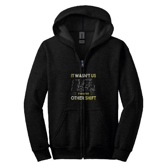 Forklift Fun Driver Forklifter Funny Forklift Operator Zip Hoodies