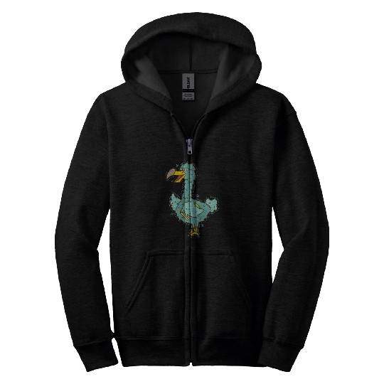 Book Fun Dodo Bird with Glasses and Zip Hoodies