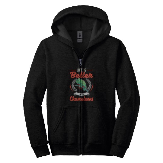Chameleon Pet Life is better with Zip Hoodies