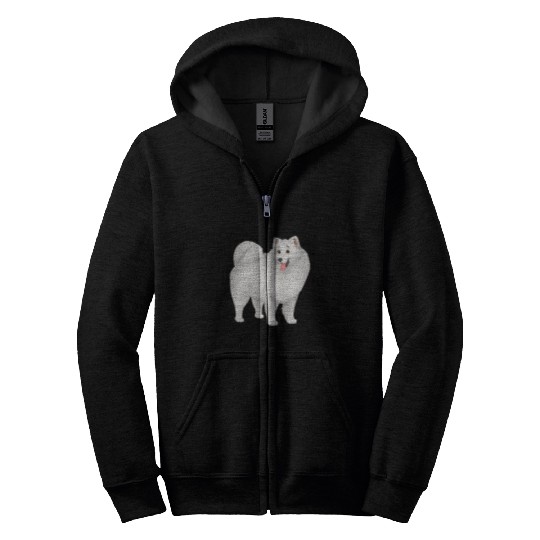 Samoyed Pet Zip Hoodies