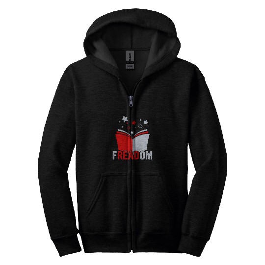 Book Fun Freadom I Read Banned Books Banned Books Week Librarian Zip Hoodies