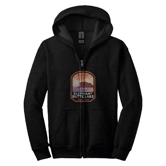 Elephant Mammal Butte Lake State Park New Mexico Zip Hoodies