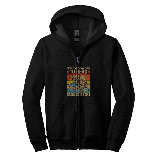 Book Fun its a good day to read banned books week book Zip Hoodies