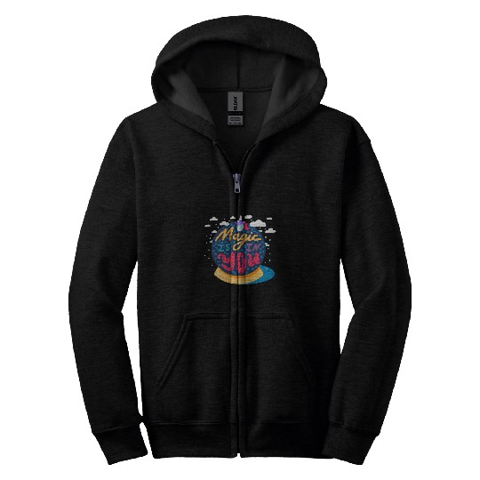 Unicorn Pet Magic is in You Zip Hoodies