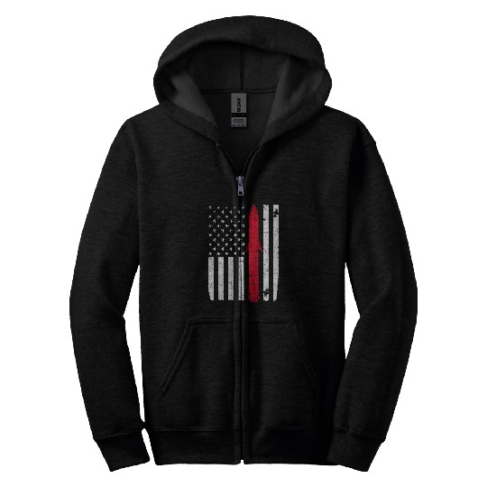 Astronaut Job Starship American Flag Moon Occupy Mars Space Explorer Zip Hoodies