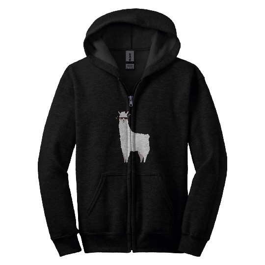 Llama Pet Lovers Last Minute Christmas Zip Hoodies