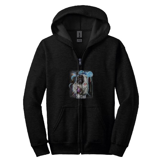 Gorilla Pet Gorilla in Astronaut Suit Space Shuttle Moon Zip Hoodies
