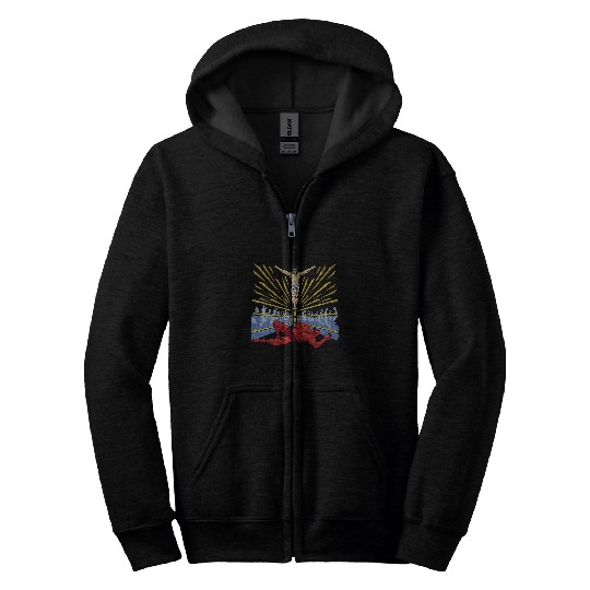 Sport Wrestling Jesus Satan Funny Christian Faith Sarcastic Cute Zip Hoodies