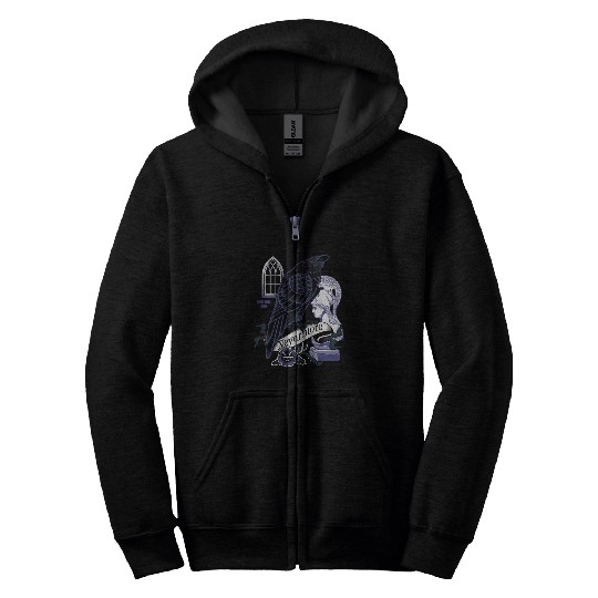 Book Fun Nevermore Raven Gothic Poetry Book Lover Poe Zip Hoodies