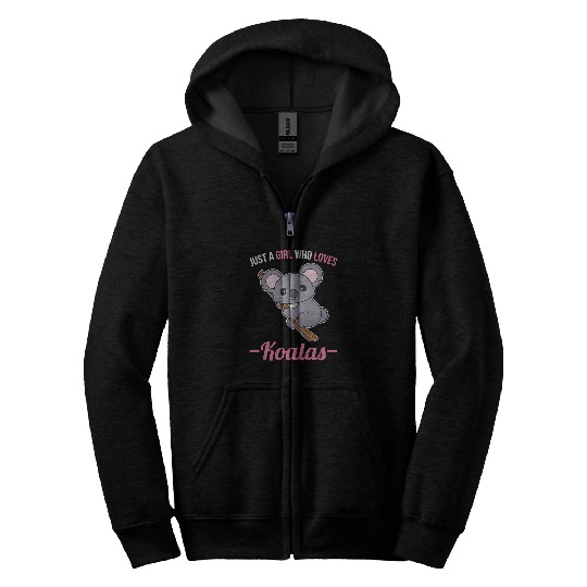 Koala Pet Just A Girl Who Loves Koalas 1 Zip Hoodies
