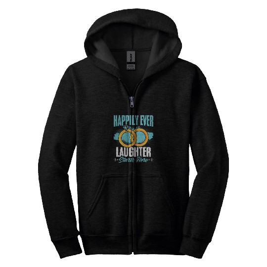 Laughter Wedding Officiant Marriage Ordained Minister Zip Hoodies