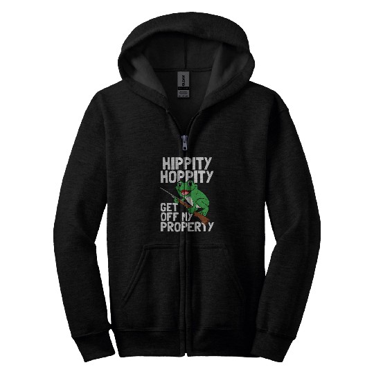 Frog Pet Hippity Hoppity Get Of My Property Frog Meme Toad Gift Idea Zip Hoodies