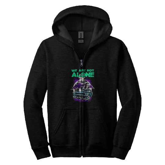 Aliens UFO I Space Area 51 Auto Roswell conspiracy 21 Zip Hoodies