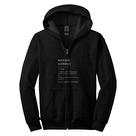 Architect Job Network Architect Funny Dictionary Definition Zip Hoodies