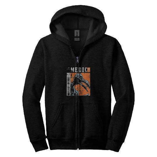 Medic Comic Book Plague Doctor Healer Magazine Style Art 24 Zip Hoodies