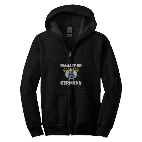 Sheep Pet In Germany mowing lawns hobby gardeners mow sweet Zip Hoodies