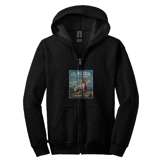 Sheep Pet Glacier National Park Bighorn Sheep 08 Zip Hoodies