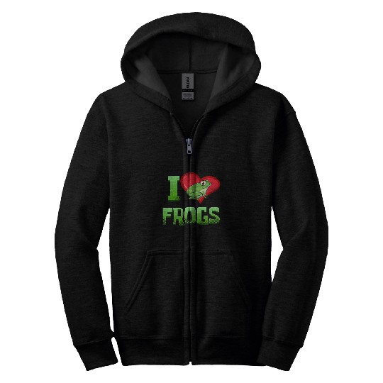 Frog Pet I Love Frogs 85 Zip Hoodies
