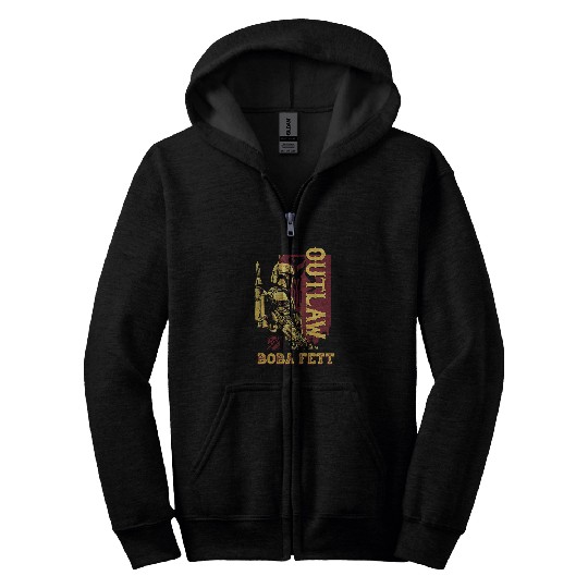 Book Fun Star Wars The Book Of Boba Fett Outlaw Color Pop Zip Hoodies