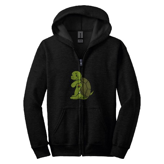 Turtle Pet I Love Grandma Tattoo Turtle Grandmother Pet Zip Hoodies
