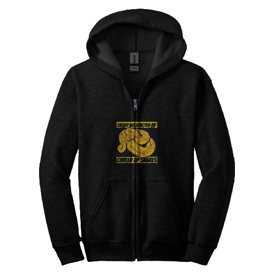Python Pet Easily Distracted By Curled Up Snakes Banana Ball Python Zip Hoodies