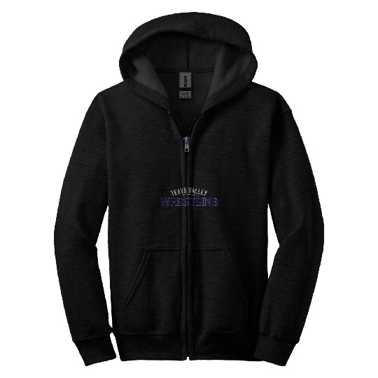 Sport Wrestling Teays Valley Wrestling Fan Wear Viking School Team Spirit Zip Hoodies