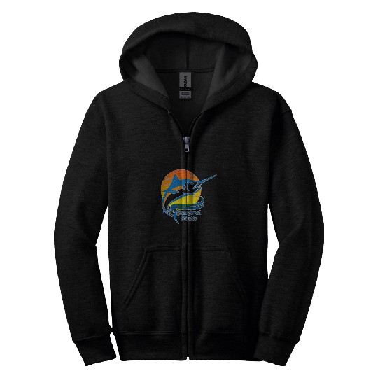 Fishing Fun Cape Coral Florida Deep Sea Fishing Zip Hoodies