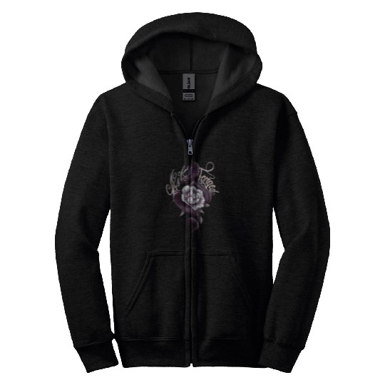 Snake Pet Peony Tattoo Style Zip Hoodies