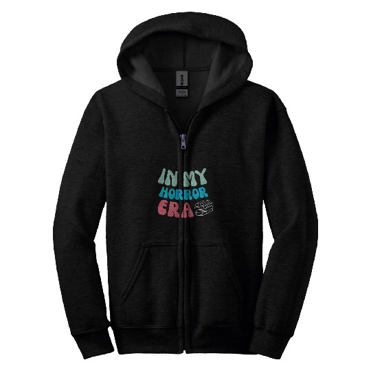 Book Fun In My Horror Era Thriller Book Author Reader Scary Zip Hoodies