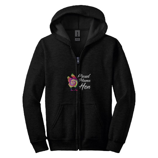 Chicken Pet Proud Mama Hen Celestial Chicken Lover Zip Hoodies