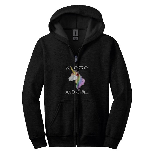 Unicorn Pet K Pop And ChillLoves Korean Pop Music280 Zip Hoodies