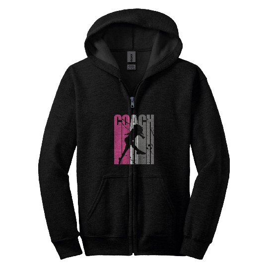Female Soccer Instructor Choreographer Soccer Coach Zip Hoodies