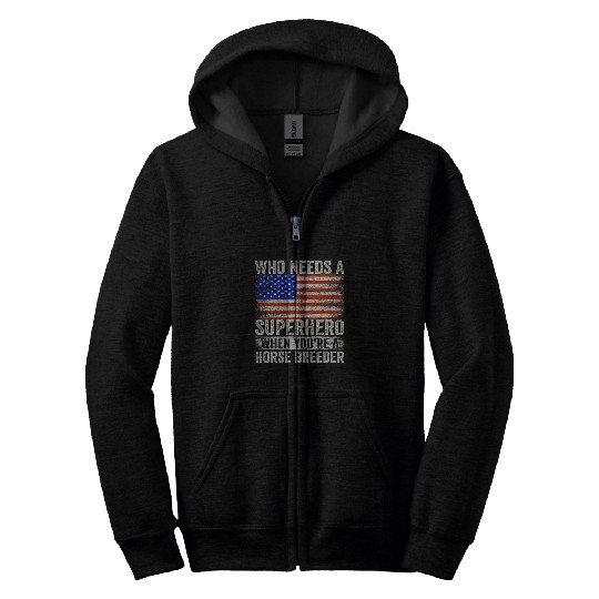 Horse Pet Breeder Superhero vintages Tee For Men Dad 21 Zip Hoodies
