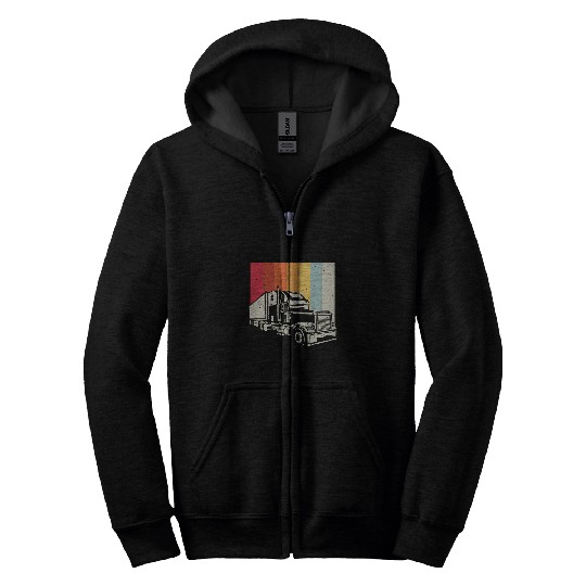 Truck Fun men truck gift forwarding company Zip Hoodies