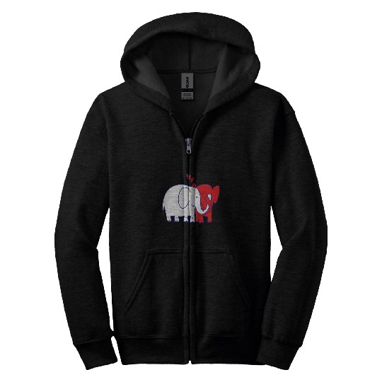 Elephant Pet COUPLES GIFT Wedding Anniversary Valentines Him Her Zip Hoodies