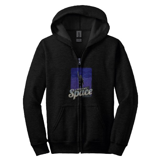 Astronaut Job I need space Science Moon and Stars Galaxy Adventure Zip Hoodies