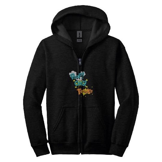 Book Fun Comic Book Effect POOF OMG TOINKS Zip Hoodies