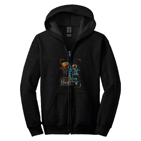 Astronaut Job Houston Space Dunk Astronaut Zip Hoodies