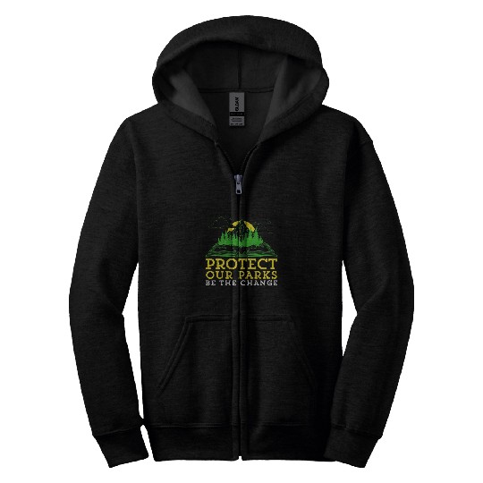 Book Fun Protect Our Parks Be The Change Nature Book Environment Zip Hoodies