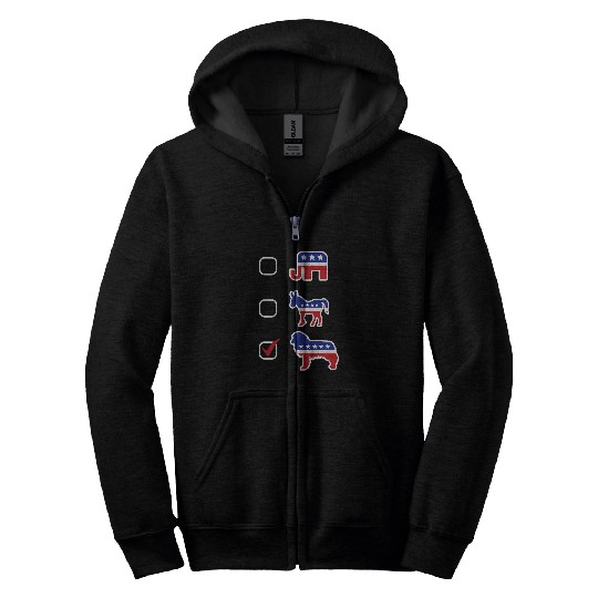Australian Shepherd US Election Vote For Aussie Shepherd Zip Hoodies