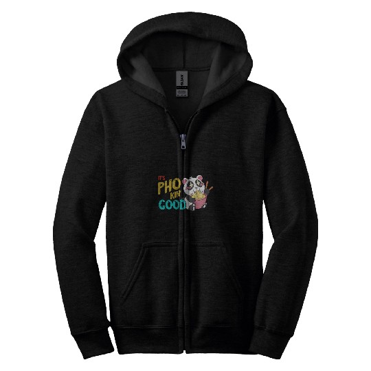 Panda Pet Pho Lover It s Pho Asian Food Vietnamese Noodle Soup Zip Hoodies