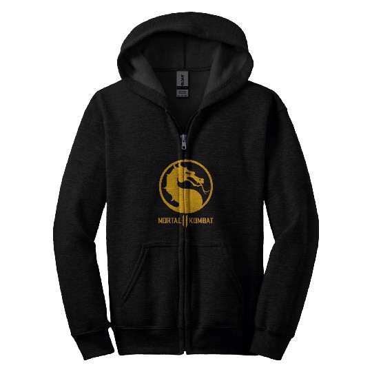 Dragon Pet Mortal Kombat 11 Dragon Logo Zip Hoodies